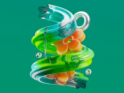 Futuristic 3D Flora in Glass 3d 3d design 3d glass 3d modeling 3d plant abstract design blender bright colors color harmony conceptual design creative visuals digital digital art dynamic dynamic composition glass glass effect modern sculpture render visual harmony