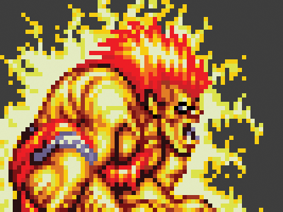 Blanka 16 bit illustration street fighter t shirt video game