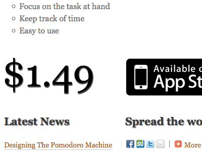 Selling point pomodoro web