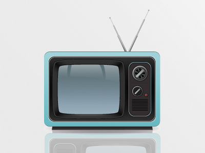 Retro TV icon logo retro tv