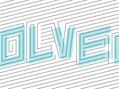 Get Involved blue layers lines transparency typography