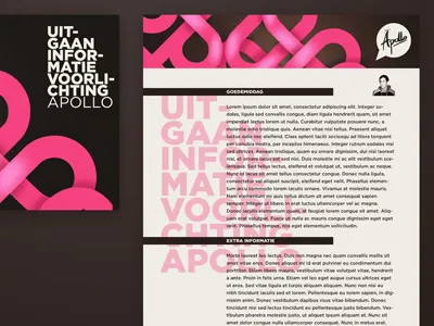 Apollo bar brown letter pink restyle