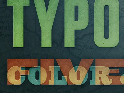 Five color blue green knockout presentation red tungsten ziggurat