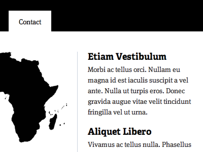 For Africa black typekit white