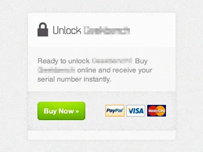 Unlockable button unlock