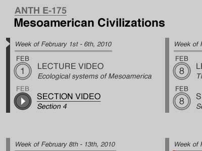 Mesoamerican Civilizations date list typography video