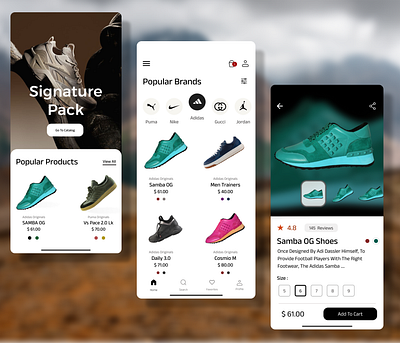 SneakShop - Exclusive Shopping app for Sneakers & Shoes ecommerce app ecommerce app design ecommerce ui firstshot mobile app mobile app design popular shoes shopping shopping sneakers shopping app trendy ui