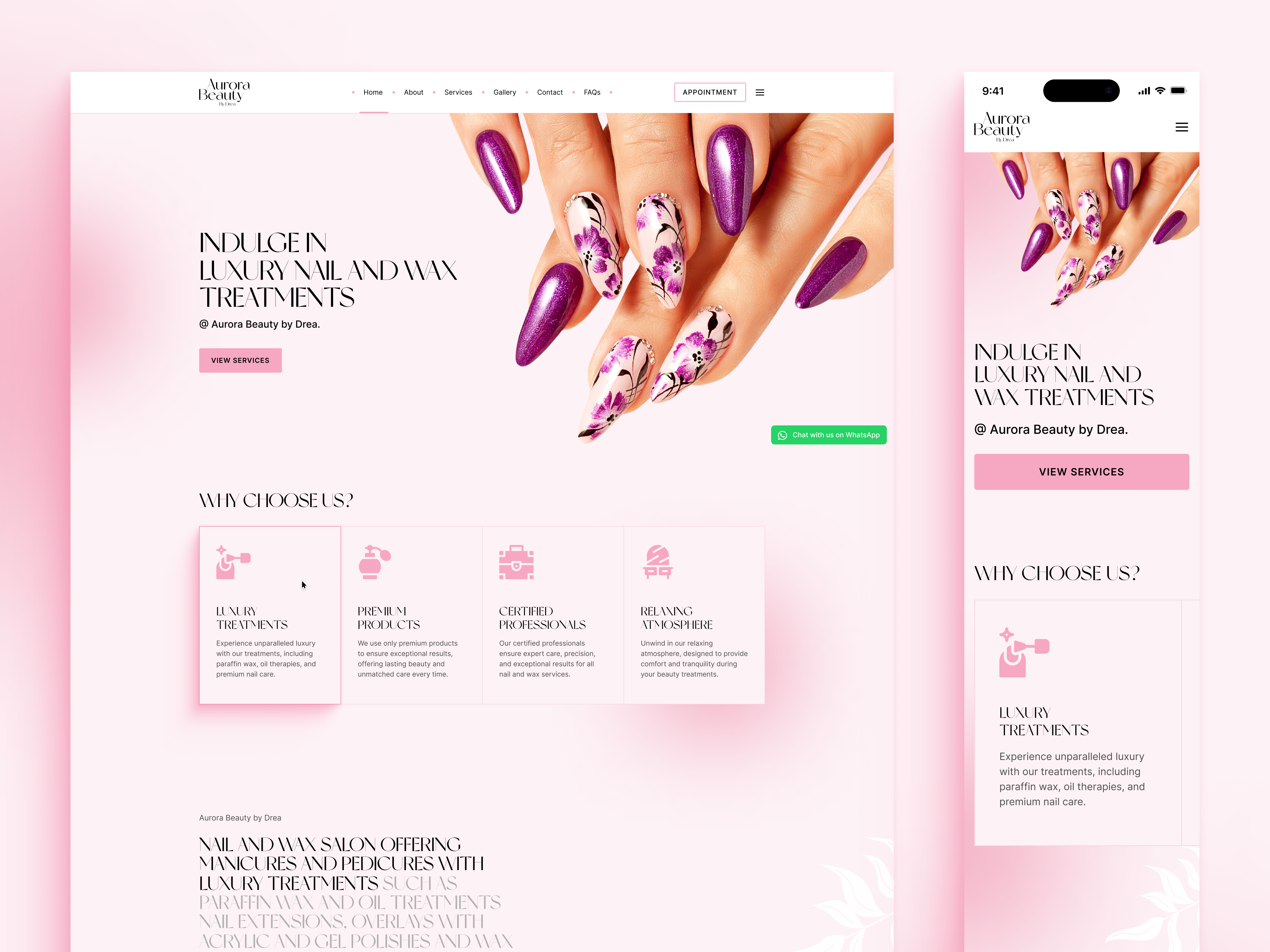 Example of Landing Pages (Design + Dev)