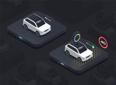 Illustrations for Fleet Management App 3d app ar branding cars cyber data design digital fleet graphic design illustration isometric ui vechicle