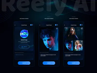 The mobile app named " Reely Ai" designed by Ansysoft adobephotoshop aimagic aipoweredapp aivideomaker bringmemoriestolife cherishedmemories digitalmemories dynamicvideo easytoedit lifestory memorykeeper memorymaker mobileapp newapp photoanimation phototovideo techinnovation transformyourphotos videoediting