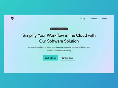 SAAS Landing Page Hero Section saas saas landing page saas website saas website design ui ux design ui ux designer uiux designer web design website designer