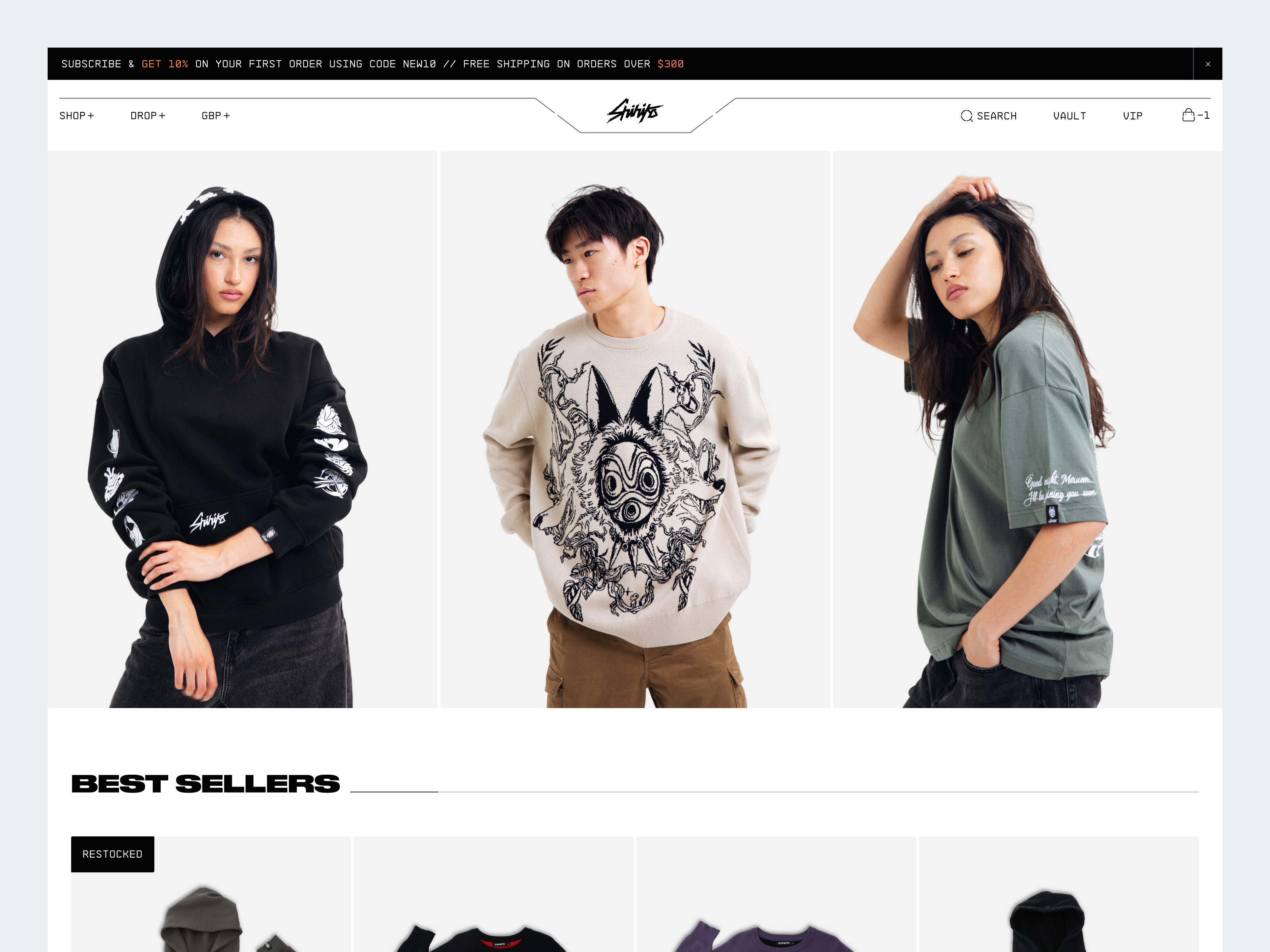 Example of Anime Website Design