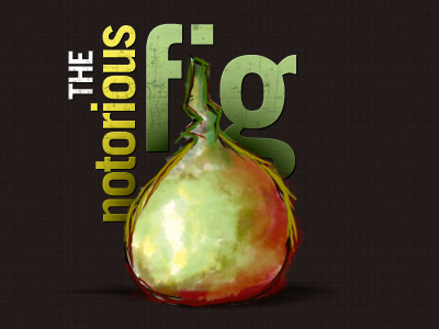 The Notorious Fig design logo texture typography website