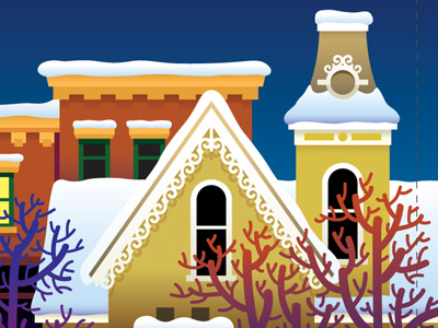 Holiday Card Illustration design illustration