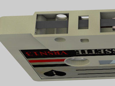 Cassette 3d cinema 4d retro tape