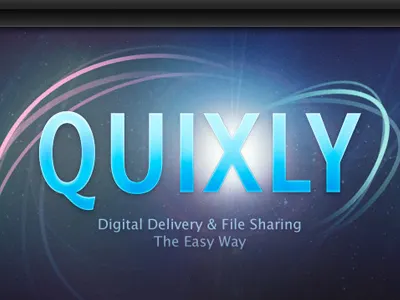 Quixly - 97% Finished app digital delivery file sharing launch quixly