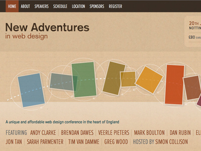 New adventures... css3 new adventures shapes typekit