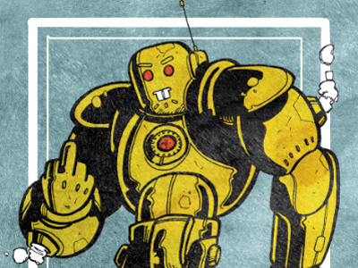 the robot has some advice for you illustration