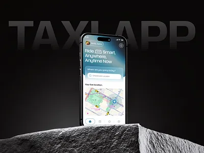 Ride Smart App Concept - Taxi Booking App Design Concept appdesign appdeveloper appui creativedesign designdaily designinspiration designtrends futuristicdesign interactiondesign mobile app design concept mobile app development mobile app development company modernui prototypedesign smartrideapp taxibookingapp ui ui ux userinterface