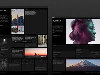 Modular - Portfolio Site 2025 agency bento branding dark design minimalist modern modular personal popular portfolio trending ui website