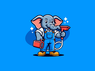 Blue Elephant Carpet Cleaning Logo branding carpet cartoon logo chibi clean cleaning cleaning service combination logo cute design elephant illustration initial logo logo mascot mascot logo minimalist modern modern logo ui