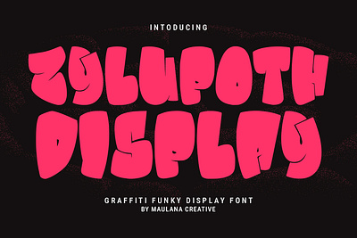 Zylupoth Graffiti Funky Display Font branding font fonts graffiti font graffity font grafiti webfont website font