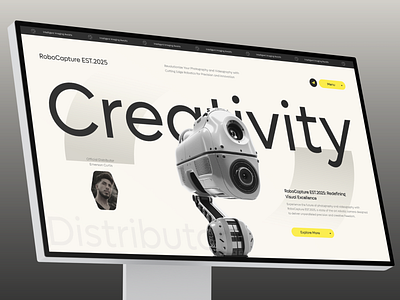 Futuristic Website Design for Robotics Innovation branding creativewebdesign designinspiration designshowcase dribbble futuristicdesign interactiondesign modernwebdesign productshowcase roboticsinnovation typographylovers ui uitrends uiuxdesign userinterface uxtrends web design webdesign webdevelopment website design