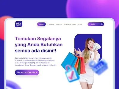 Landing page design for e-comerce adobe branding dailyui ecomerce figma graphic design logo ui
