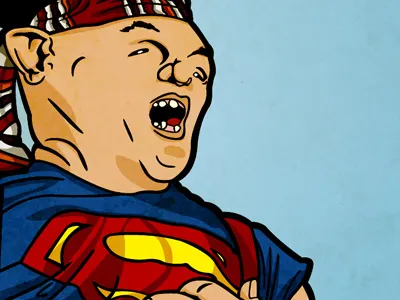 HEY YOU GUYS!!!! illustration pirate richstuff sloth superman