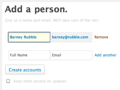 Account Info Inline Edit css3 forms inline edit