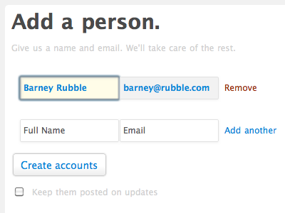 Account Info Inline Edit css3 forms inline edit