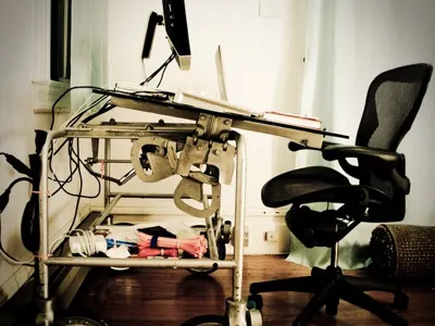 the lab aeron desk gurney hospital jm3 metal morgue