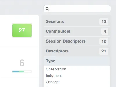 Sidebar Filtering Search css3 filter html5 sidebar themes webapp