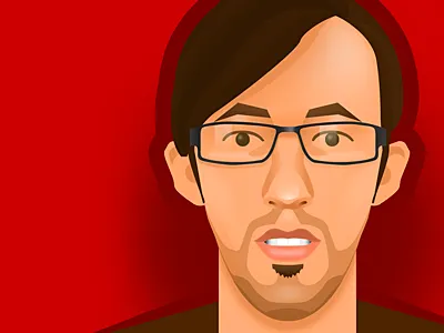 New profile (Gowalla) picture avatar gowalla portrait red vector