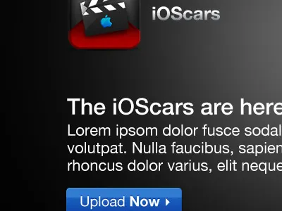iOScars 1 apple black buttons clean ios iphone movie oscars white