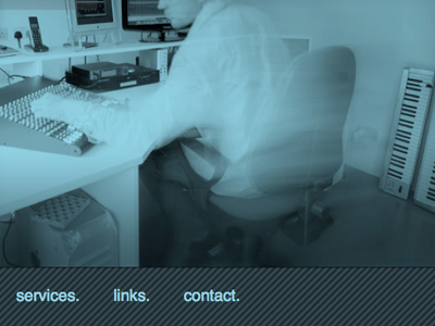 film : tv : composer blue blur web site design photography