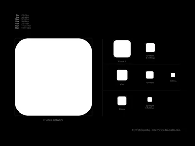 Icon Template icon ipad iphone iphone 4 psd template