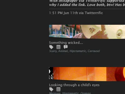 Eyes dk gray personal website