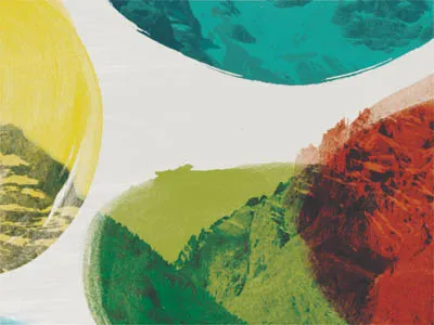 Mountains design illustration print