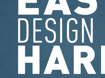 Math is Easy; Design Is Hard poster typography