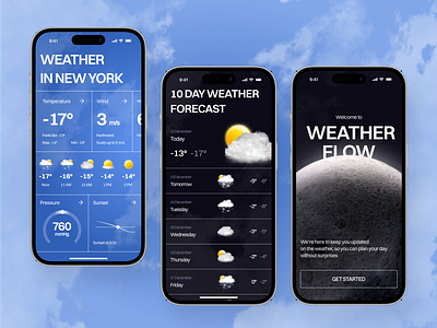 Weather App Design Concept app app design app interfaces best app design best ui design mobile mobile app design mobile app ui mobile ui mobile ui design mobile ux modern app ui ui ui design ui ux design ux weather app weather mobile app