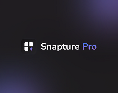 Snapture | Capture & Organize Your Screenshots....! branding logo motion graphics