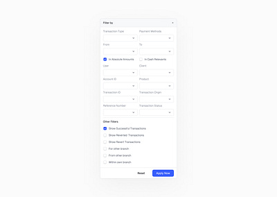 Filter System - Exploration 2 design fintech ui ui design ux ux design