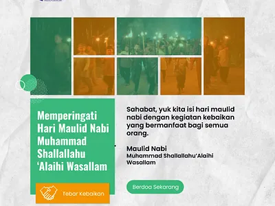 make a foundation poster for the maulid of the Prophet Muhammad foundations maulid maulid nabi muhammad poster prophet