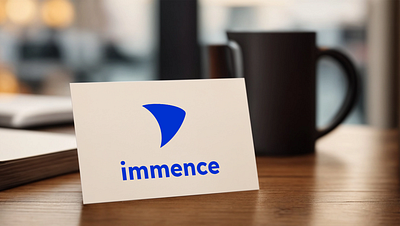 Immence Logo Design animation arrowlogo blackand whitelogo bluelogo branding combinationmark graphic design growthlogo iconicmarklogo immence immense logo trianglelogo ui vectorlogo whitelogo wordmarklogo