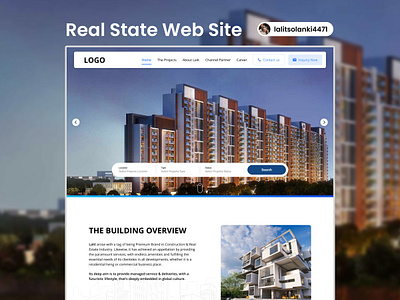 Real State Web Site design experience figma ui design uiux user interface ux ux design web design website