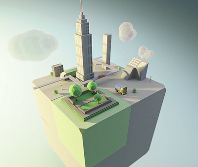 Cube City - Low Poly Animation 3d 3d design 3d modeling animated animation blender city in motion low poly low poly art lowpoly motion design motion graphics render renders