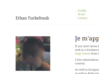 Folio (no grid) grid portfolio typography