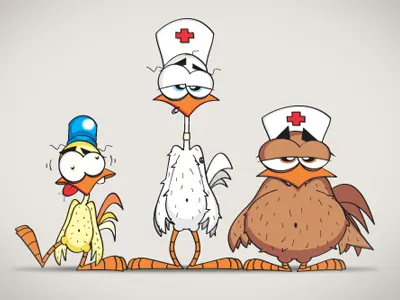 Chicks Don’t Lie character design illustration