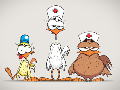 Chicks Don’t Lie character design illustration